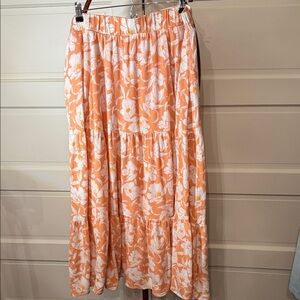 Torrid Floral Tiered Maxi Skirt Cottagecore Boho Spring Size 2